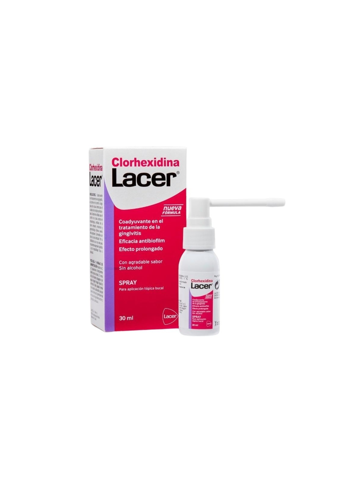 Lacer colutorio clorhexidina 0.2% 1 spray 30ml