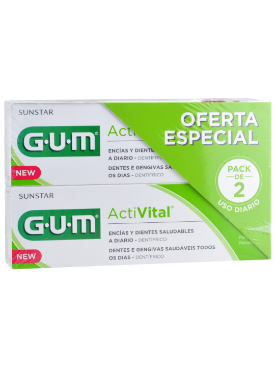 GUM bio gel dentífrico duplo 2x75ml