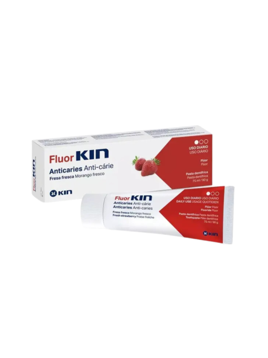 Kin FluorKin anticaries pasta dentífrica 75ml sabor fresa freca