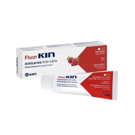 Kin FluorKin anticaries pasta dentífrica 75ml sabor fresa freca