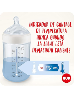 Nuk biberon cristal silicona nature sense S 150 ml
