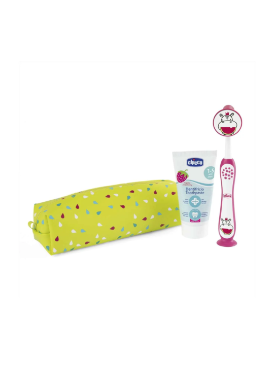 Chicco set dental higiene infantil 3 - 6 años color rosa