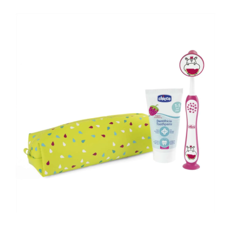 Chicco set dental higiene infantil 3 - 6 años color rosa