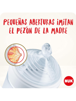Nuk biberon cristal silicona nature sense S 150 ml