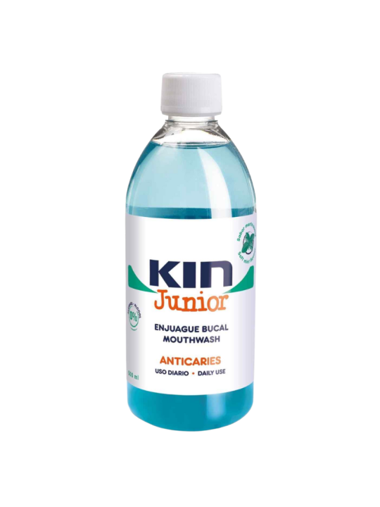 Kin junior enjuague bucal 500ml sabor menta suave