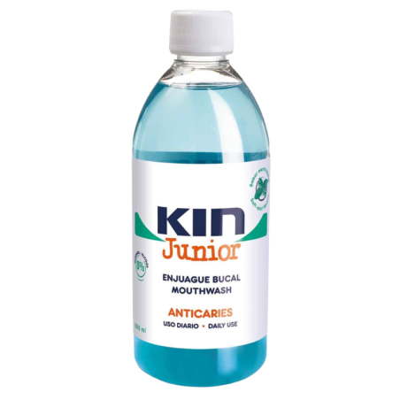 Kin junior enjuague bucal 500ml sabor menta suave