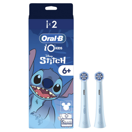 Oral-B cepillo dental eléctrico infantil recambio IO gentle care 2 cabezales Stitch