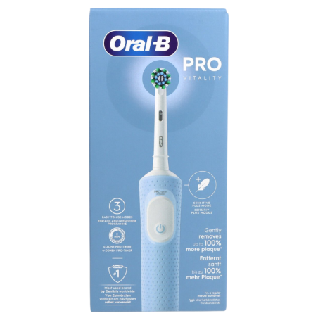 Oral-B cepillo electrico recargable vitality pro vapor blue box