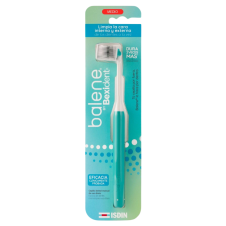 Isdin Bexident balene cepillo adulto medio color aqua
