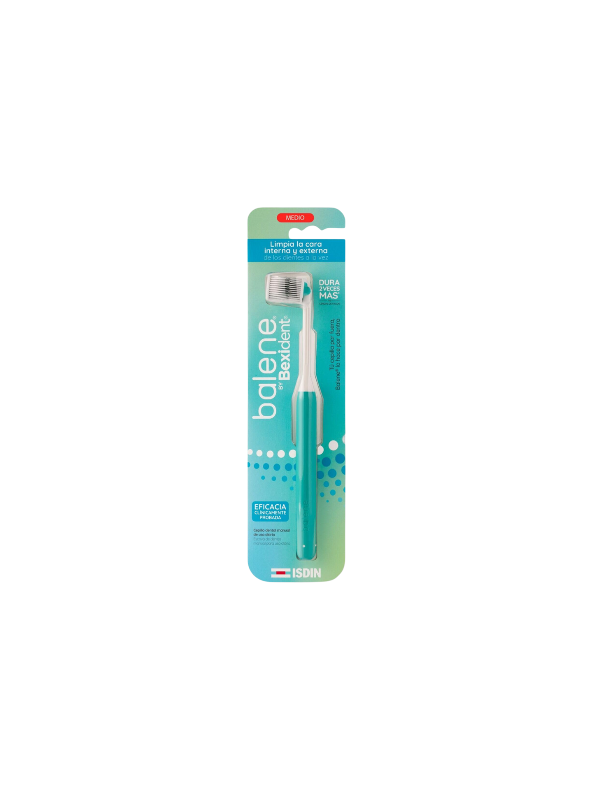 Isdin Bexident balene cepillo adulto medio color aqua