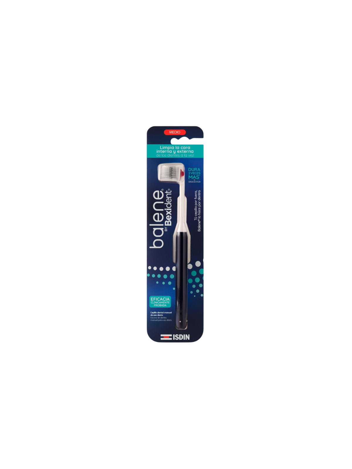 Isdin bexident balene cepillo adulto medio color azul