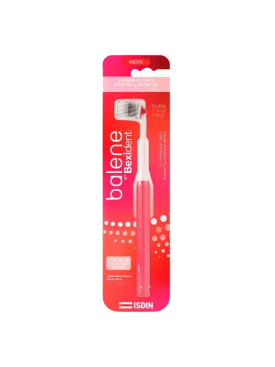 Isdin bexident balene cepillo adulto medio color coral