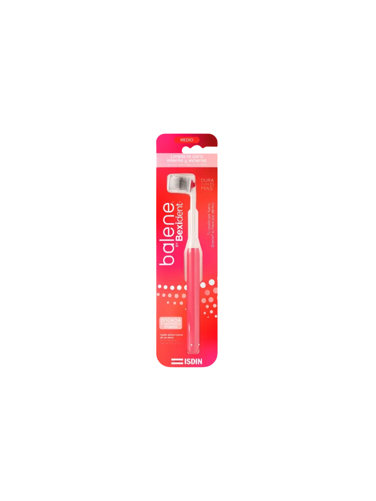 Isdin bexident balene cepillo adulto medio color coral