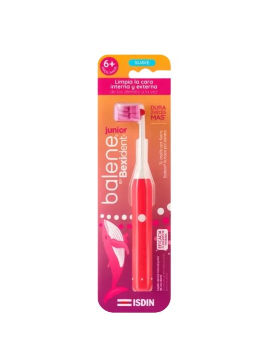 Isdin bexident balene cepillo infantil suave color coral