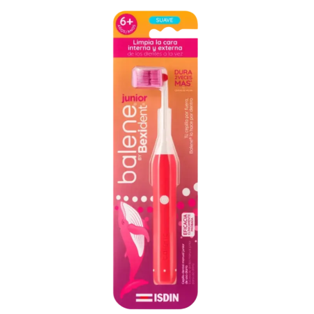 Isdin bexident balene cepillo infantil suave color coral