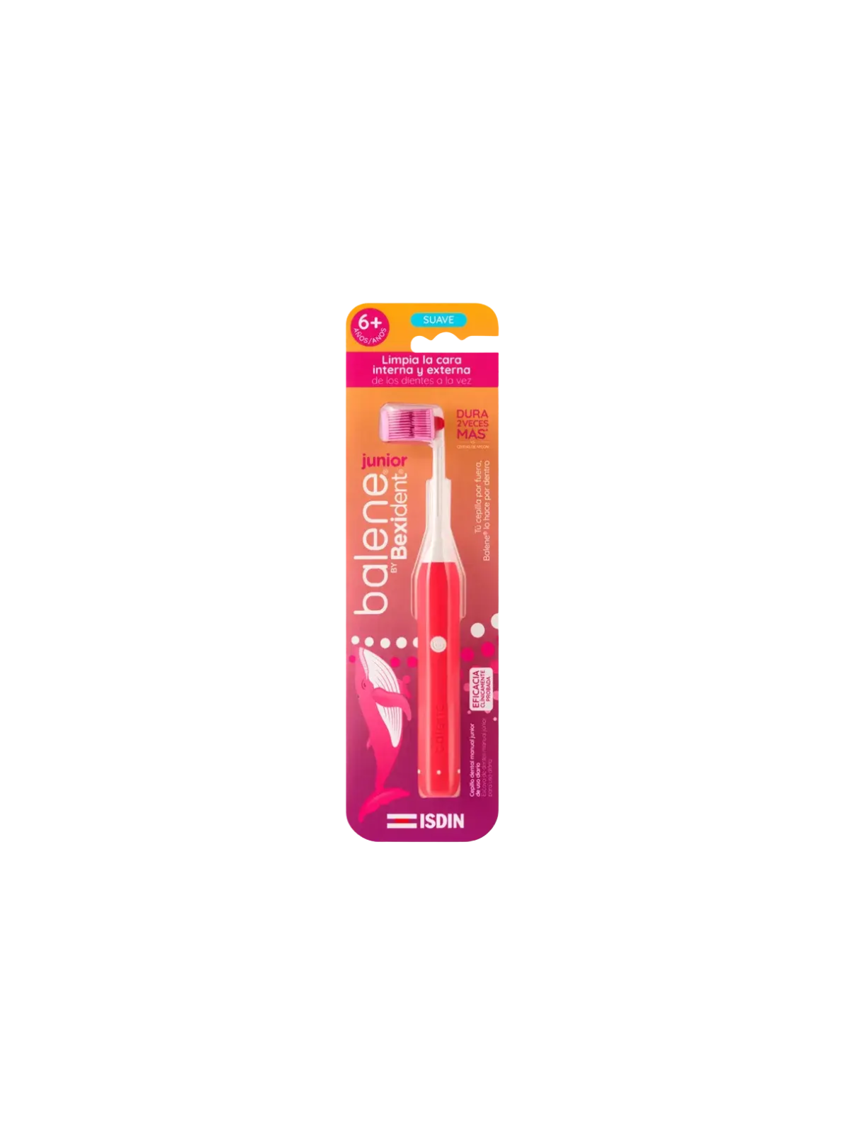 Isdin bexident balene cepillo infantil suave color coral