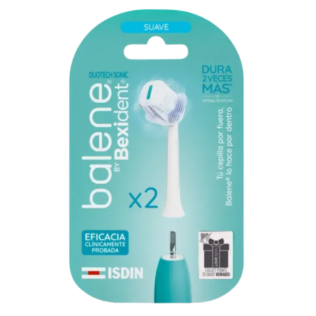 Isdin bexident balene cabezales cepillo eléctrico suave 2uds