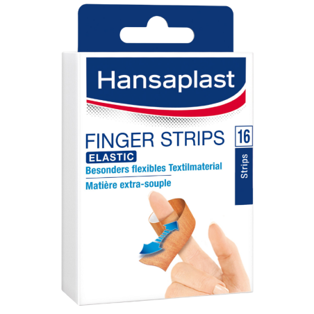 Hansaplast elastic tira para dedo 16 strips