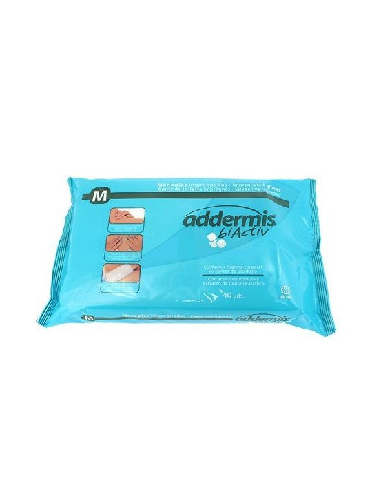 Addermis manoplas adultos 40 uds