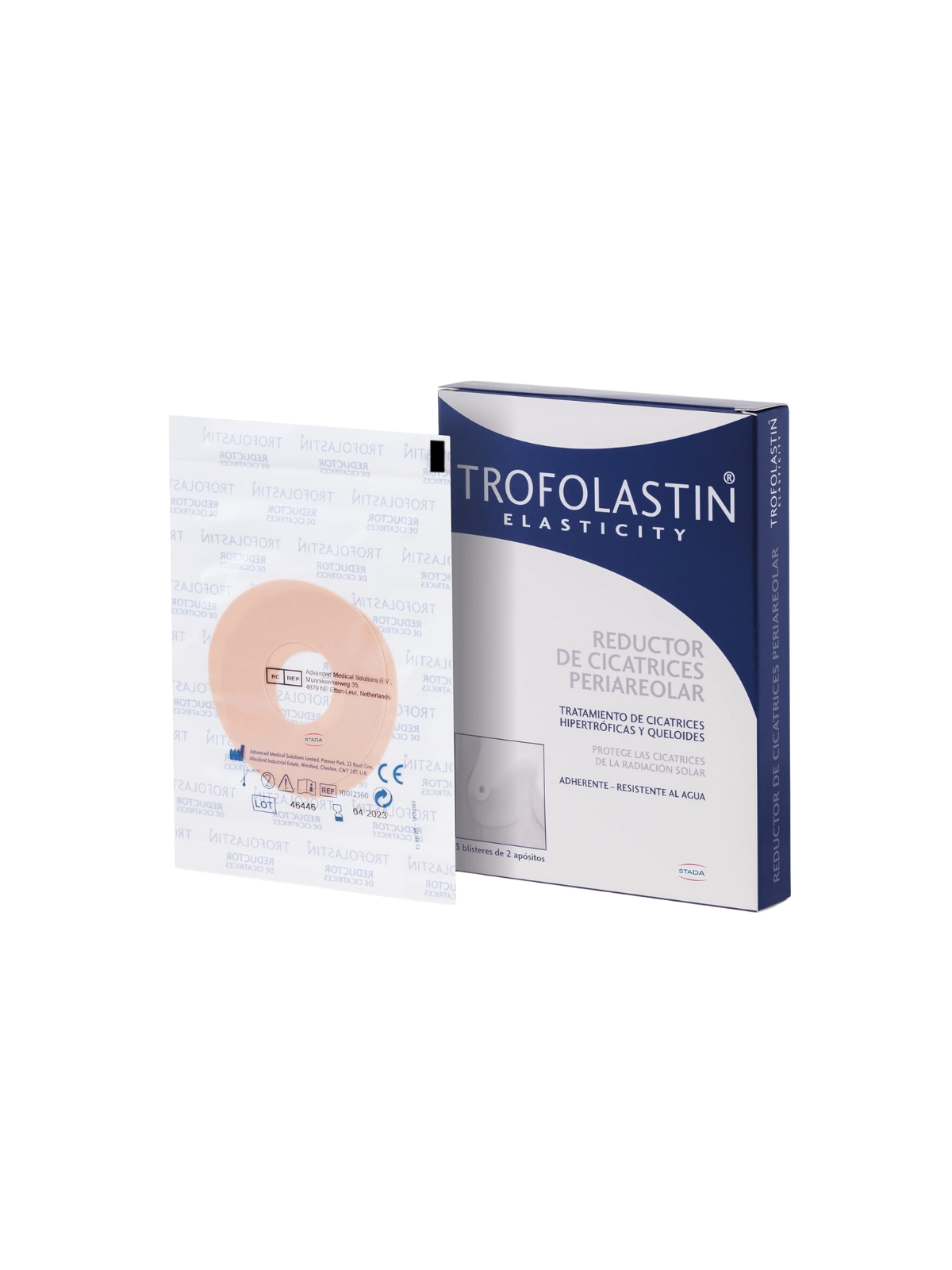 Trofolastin reductor de cicatriz periareolar