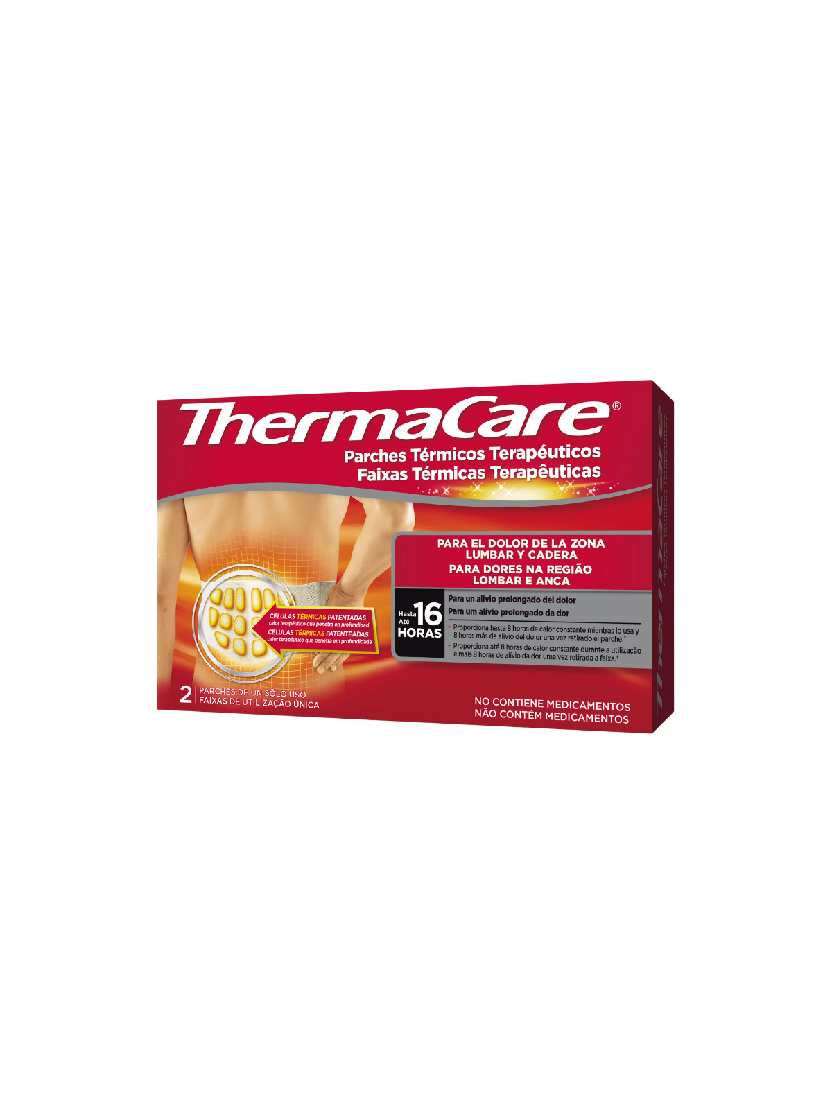 Thermacare parches termicos zona lumbar y cadera 2 uds