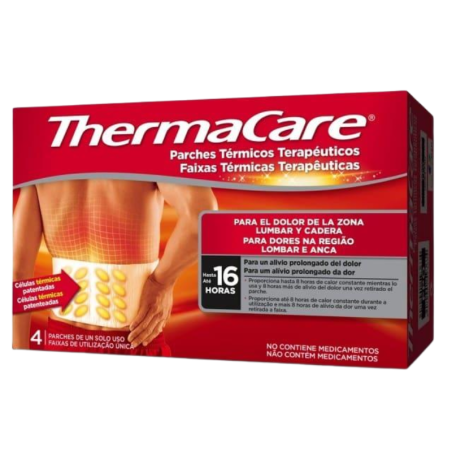 Thermacare parches termicos zona lumbar y cadera 4 uds