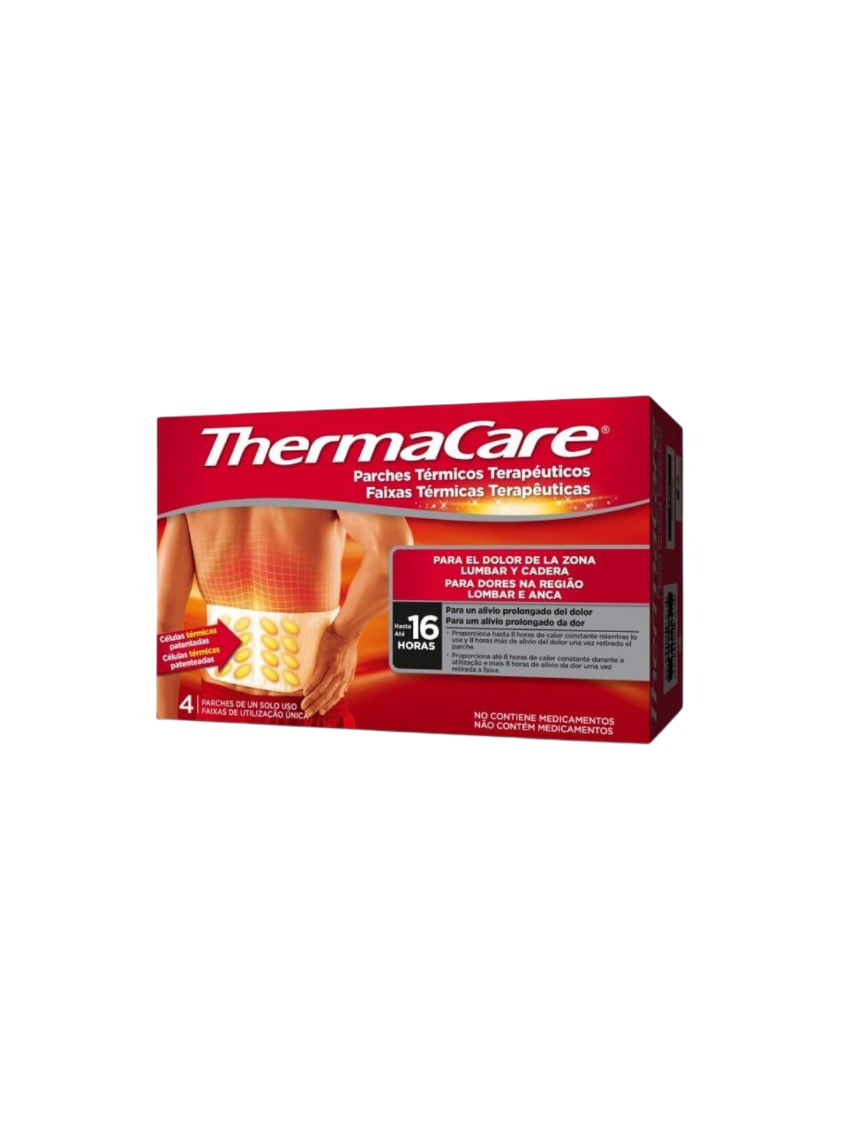 Thermacare parches termicos zona lumbar y cadera 4 uds