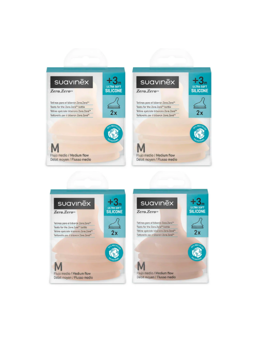 Suavinex tetina silicona zero.zero anticolico flujo m