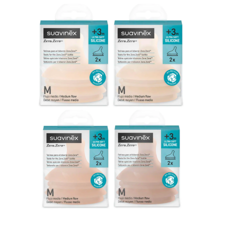 Suavinex tetina silicona zero.zero anticolico flujo m