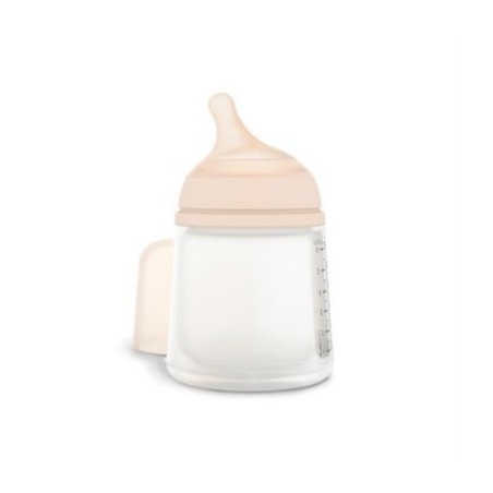 Suavinex biberon anticolico zero.zero tetina silicona S flujo lento color claro 01