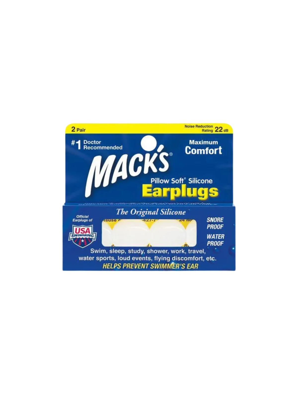 Macks tapones oidos silicona adultos 4 uds