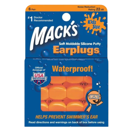 Macks tapones oidos silicona infantil 12 uds