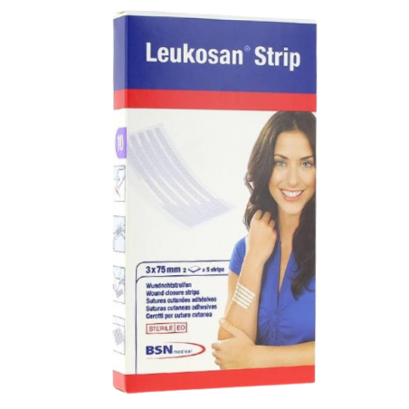 Leukosan strip sutura cutanea 3mm x 75mm
