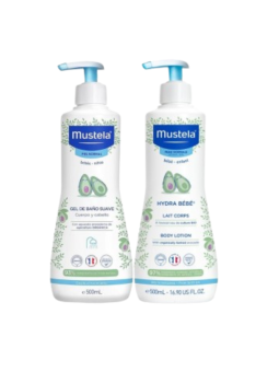 Mustela pack dermolimpiador + hydra bebe