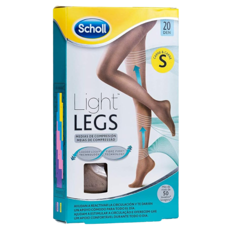 Dr scholl medias compresion ligera 20 den carne S
