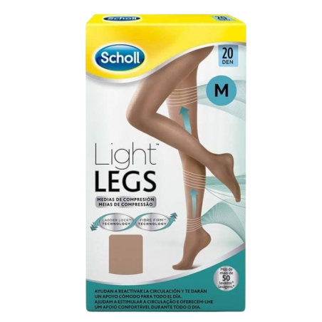 Dr scholl medias compresion ligera 20 den carne M