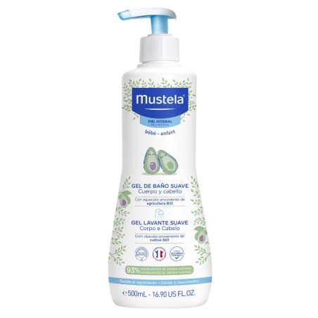 Mustela gel de baño suave 500 ml