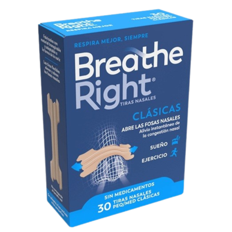 Tiras nasales breathe clasica 30 peq  piel normal