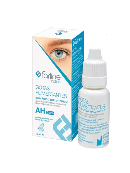 Farline optica gotas humectantes 0.2% ah