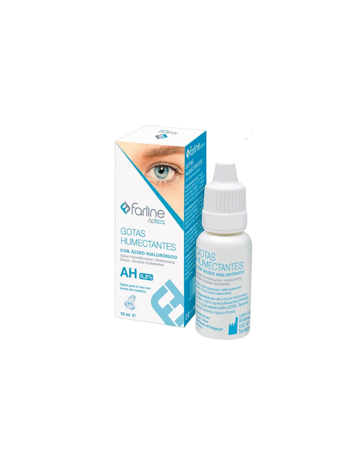 Farline optica gotas humectantes 0.2% ah