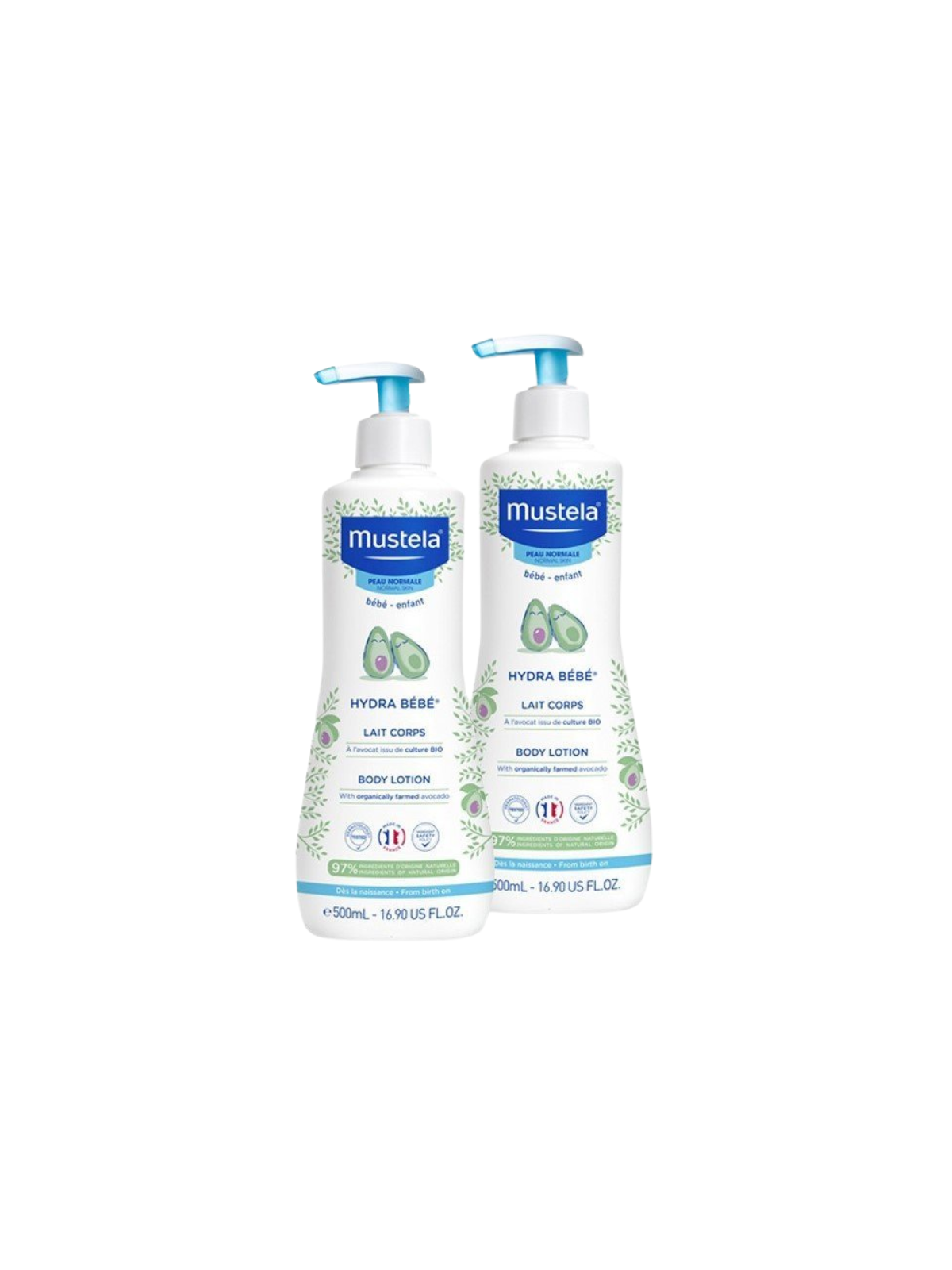 Mustela Hydra Bebé duplo 500 ml