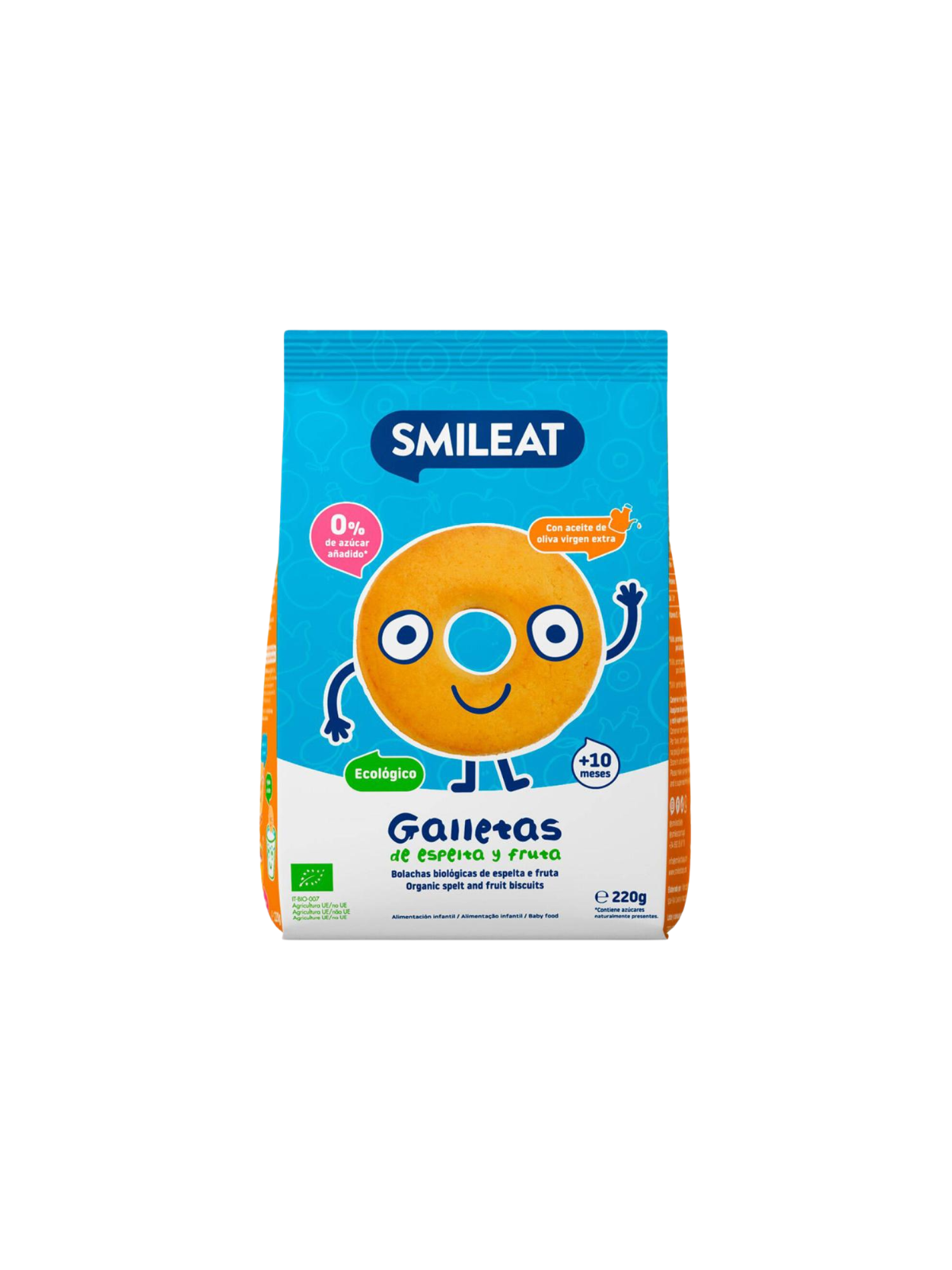 Smileat galletas infantiles de espelta 220g