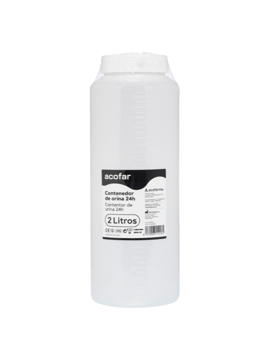 Envase acofar bote contenedor orina 24 h  2 L