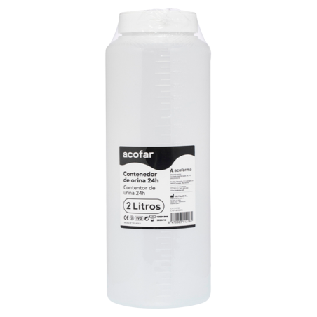 Envase acofar bote contenedor orina 24 h  2 L