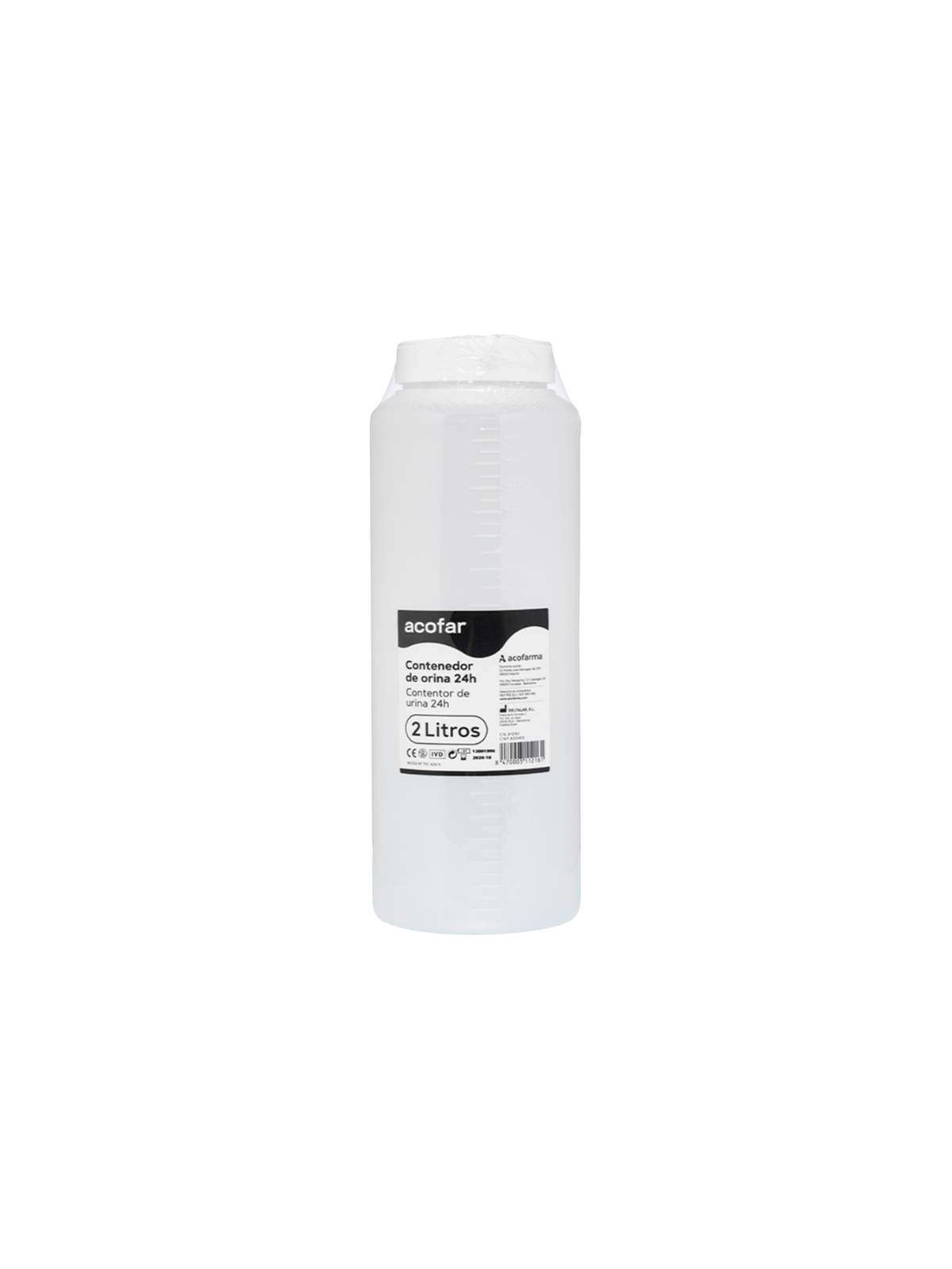 Envase acofar bote contenedor orina 24 h  2 L