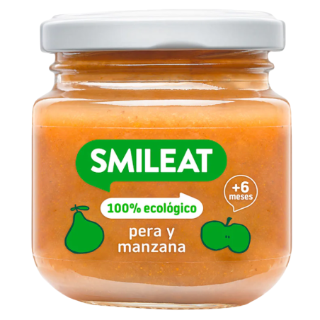 Smileat tarrito de pera y manzana 130 gr