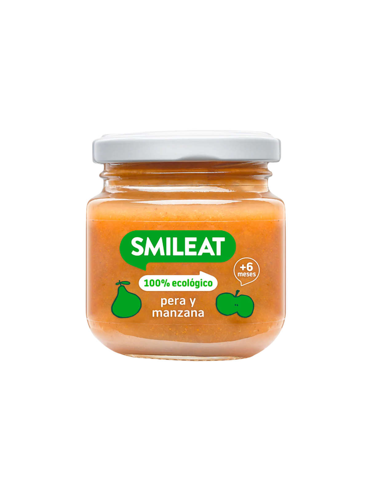 Smileat tarrito de pera y manzana 130 gr