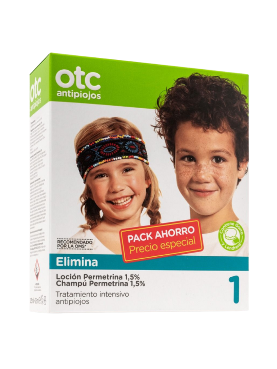 Otc antipiojos pack tratamiento completo permetrina 1.5%
