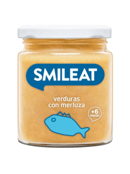 Smileat tarrito de verduras con merluza 230g