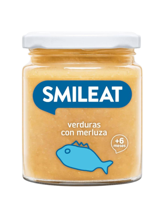 Smileat tarrito de verduras con merluza 230g